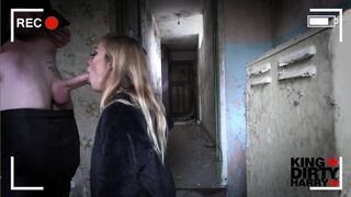 Sloppy Blowjob in Haunted House - Review of Tape Reveals REAL GHOST someone Call Ghost Busters.