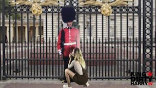 Slag Tourist Blows Royal Guards Penis outside Buckingham Palace _ EPIC MUST WATCH