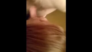 Whore from Work let me Record her Swallowing my Schlong