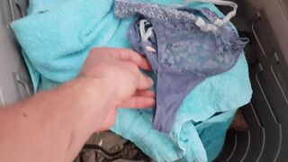 Worn Slutty Panties found in Laundry from Sis