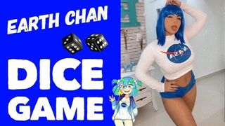 Cosplay Slut Earth Chan Kinky Talk - DICE GAME - Riding on Dildo Cums on Boobies and Mouth