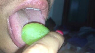 Sleazy Arab Whore Swallows Grapes like my Balls