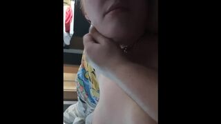 Choking and Making my Swedish Ex-Wife Spunk in her BFF's little Sisters Bed