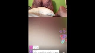 Wild Periscope Lady Shows Snatch and Boobs