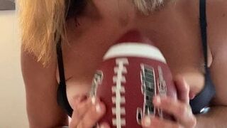 Suzie Blew Humps & Grinds Football Till She Orgasm