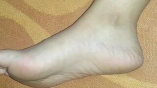 Spunk on my wifey foot