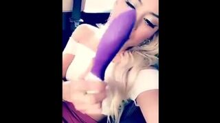 ATTRACTIVE BLONDE PUBLIC MASTURBATION/DIRTY TALK (anyone know her Name?)