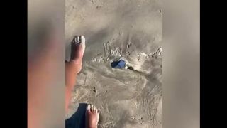 Sandy Feet on the Beach