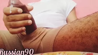 Alluring Dude Masturbates and Moan with Humongous Cumshots