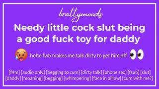 needy little wang skank [f] being a good fuck toy for daddy + wild talk
