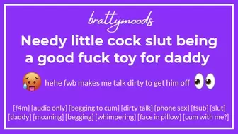 needy little wang skank [f] being a good fuck toy for daddy + wild talk