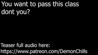 AUDIO ONLY - FUCKING YOUR FINE TEACHER TO PASS THE CLASS TEASER
