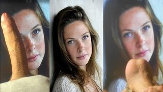 Worship Sweden actress Rebecca Ferguson. Spunk tribute (Giant penis and sensetive male moans)