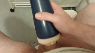 Daddy rides and creampies his fleshlight + talk swedish and moan loudly