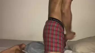 Latino Pillow Humping PART two LOUD MOANING “IM GONNA CUM” at 11:28
