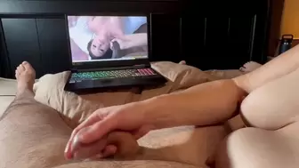 Humiliating husbands white meat, while watching BBC porn