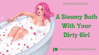 A Steamy Bath With Your Wild Lady - ASMR Audio Roleplay