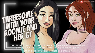 Threesome With Your Bicurious Roomie & Her Gf [Cucking Your Roomie] | Audio Roleplay