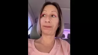 Nasty Brunette Car Piss