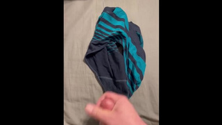 Climax in roommates wild underwear while she’s poked in other room