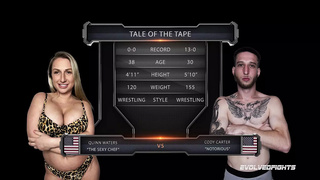 Quinn Waters Vs Cody Carter - Sexy Blonde Milf Makes Her Wrestlng Debut, Is No Match For Cody
