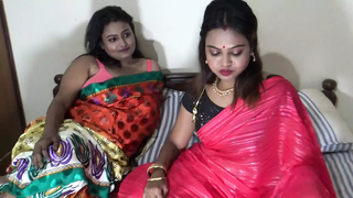 2 unsatisfied house wifey met and made a superb lesbian session with all wild talk in Hindi
