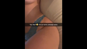 Teenie rides best friend in Hotel Room Snapchat
