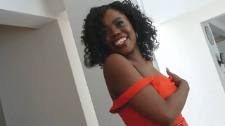 Hot Ebony Home-Made Babe Tricked in Fake Model Audition Facial