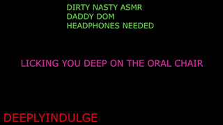 ORAL CHAIR GETTING EATEN OUT AND FINGER BANGED ON THE CHAIR (AUDIOROLEPLAY) SOL MALE NASTY DIRTY