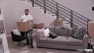 Moving Day Leads To Behind Packing Hard-Core Anal With Horny Brunette Katrina Colt