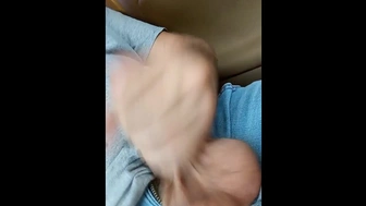 Almost caught orgasm and pissing all over myself in a busy parking lot...