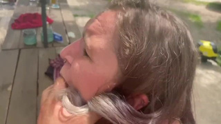 Cheating Housewife gets plowed by neighbor on the terrace! Enjoy the full length on ONLYFANS