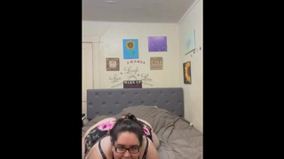 BIG BEAUTIFUL WOMAN Wide Lady Blows Your Penis in Lingerie