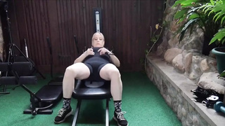 Watching stepmom workout turns into sex