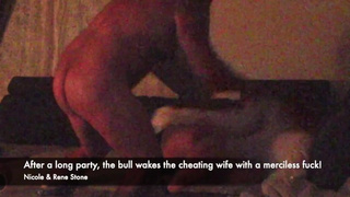 After a long party, the bull wakes the cheating ex-wife with a merciless fuck! Watch more on ONLYFANS