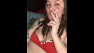 SELF PERSPECTIVE of my face smoking, I masturbation until I sperm & talk you through it - find me on OF CheryTrees