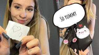 Small schoolgirl takes off and shows her delicious panties | Flavorful panty bizarre